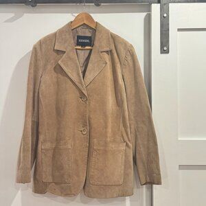 Vintage Tan Suede Blazer